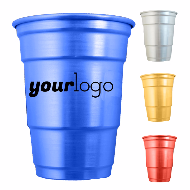 Reusable 16 oz Aluminum Drinkware Pint Cup