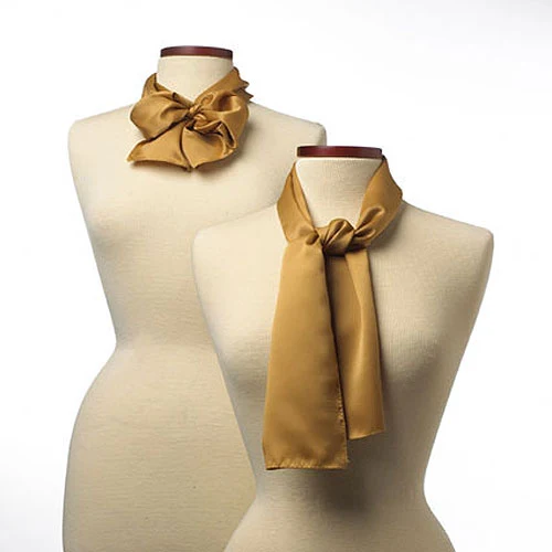 Vegas Gold Silk Scarf - 8"x45" 1