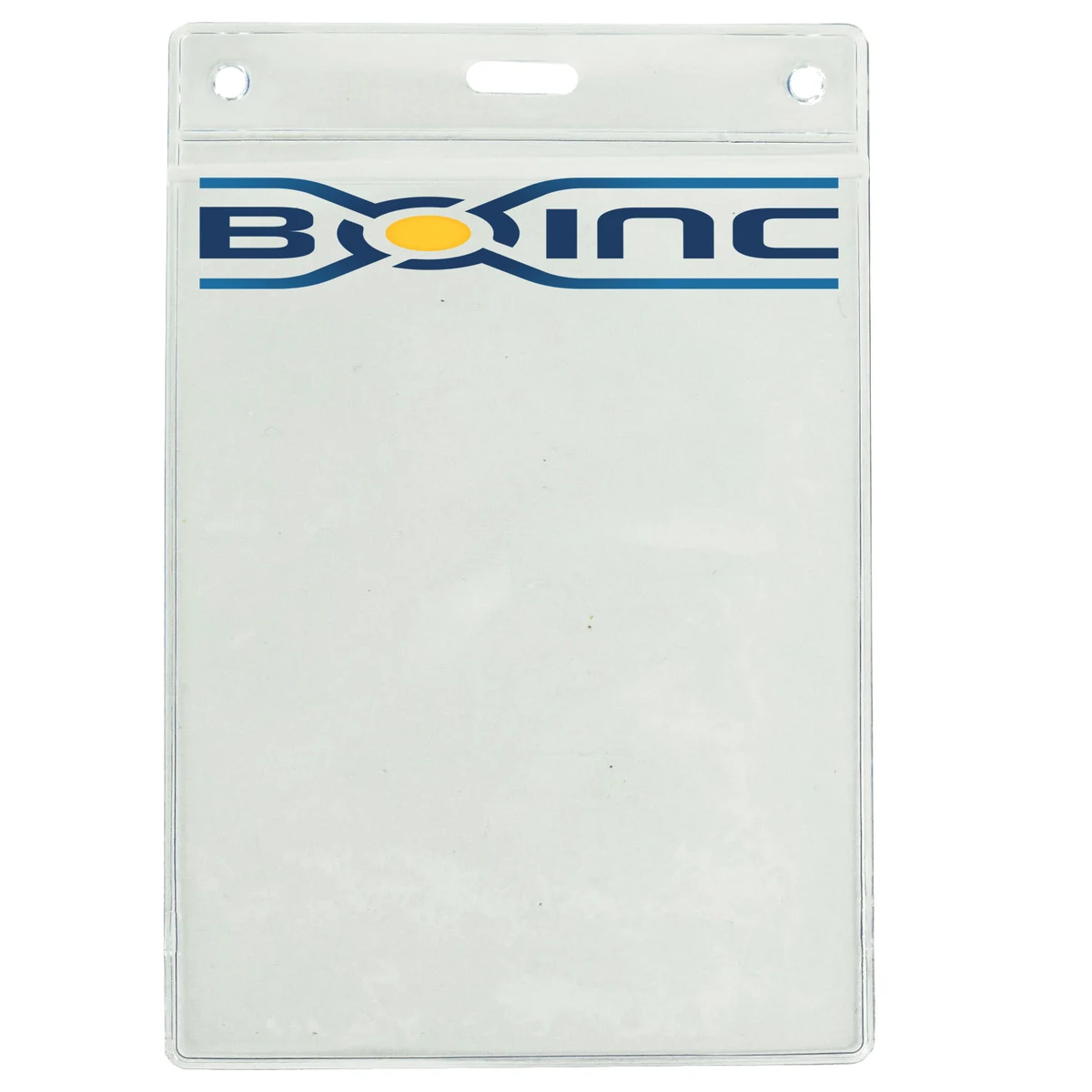 4" H x 3" W inch Printed Badge Holder - Clear Vinyl 1