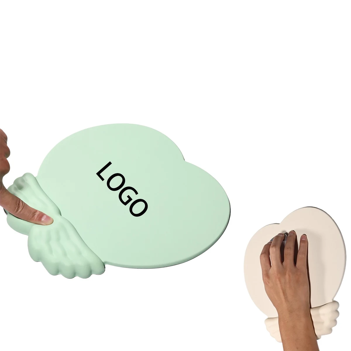 Wing Shaped Mouse Pad With Wrist Support 1