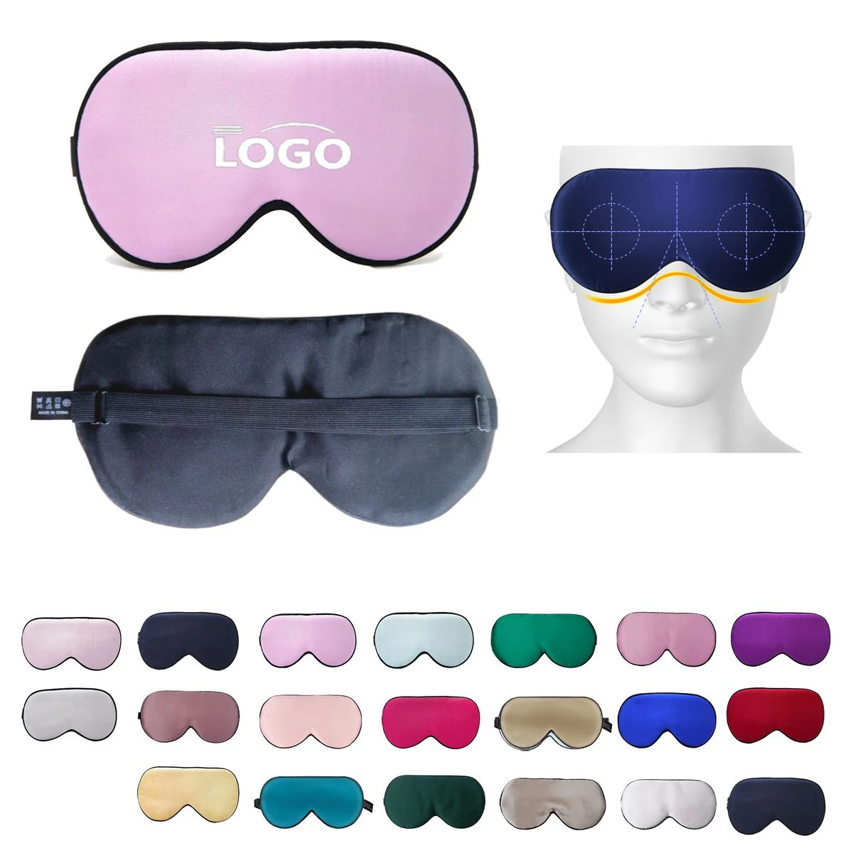16mm Double Sided Mulberry Silk Eye Mask 1