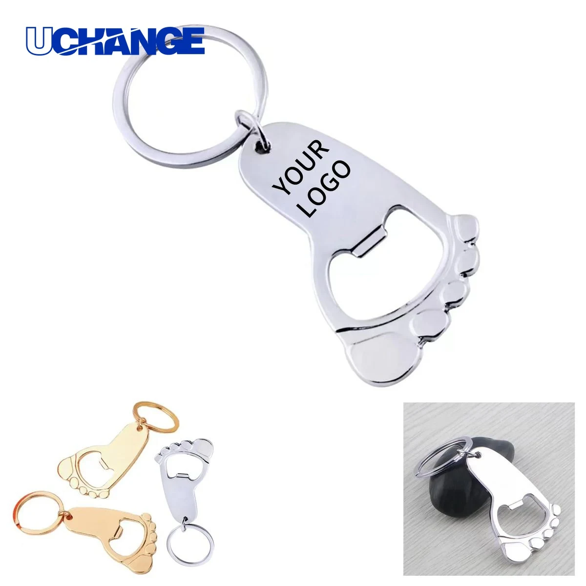 Zinc Alloy Keychain Bottle Opener Tool Lightweight for Daily Carry 1