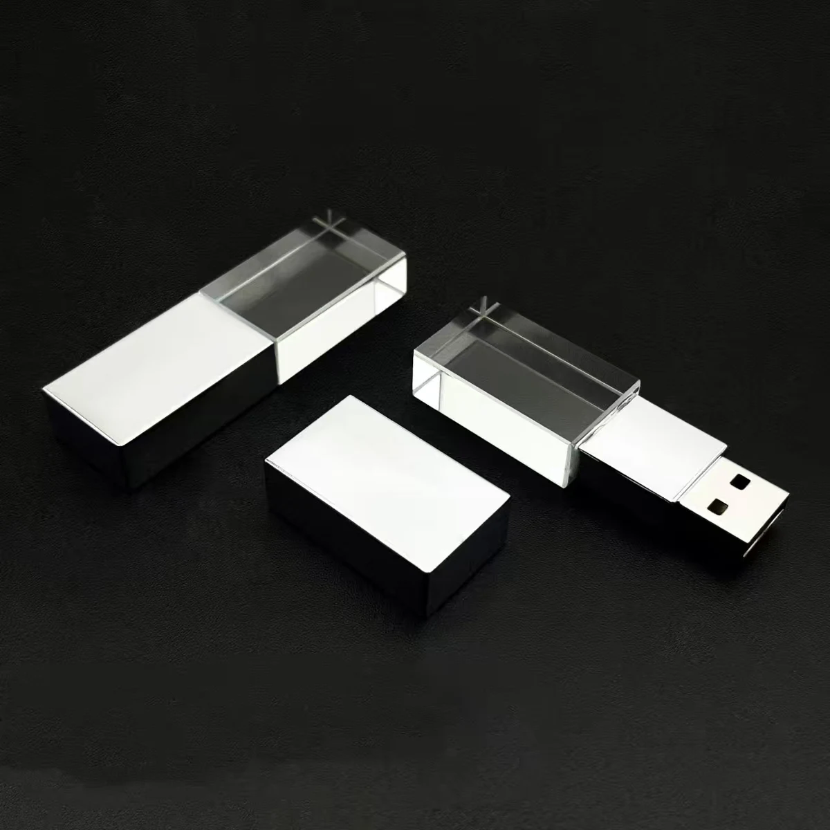 8GB Transparent Crystal USB Drive 1