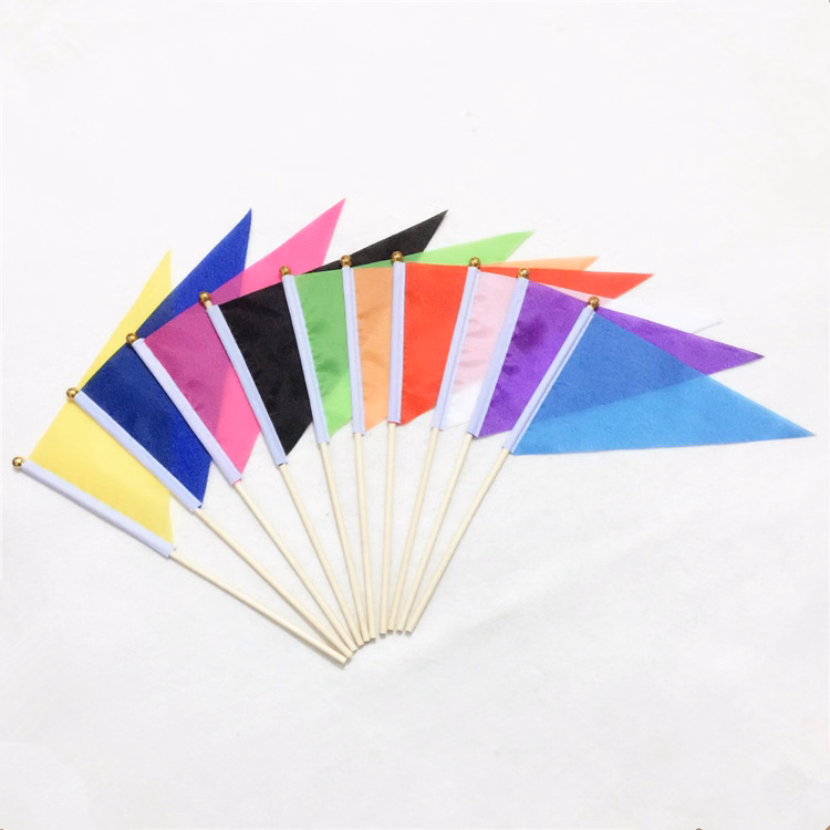 Custom Pennant Flags with wooden stick