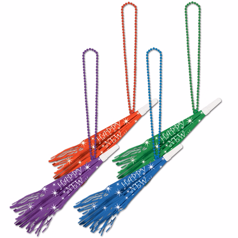 Happy New Year Horn w/ Beads