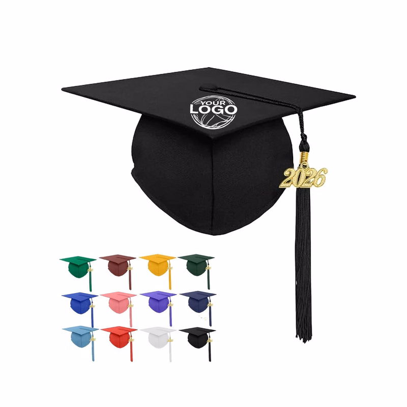 Graduation Mortarboard Cap With Custom Year Charm