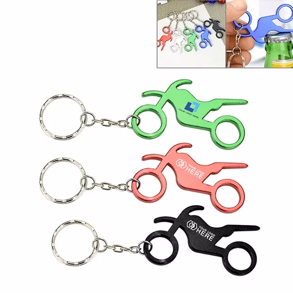 Motorcycle Shape Bottle Opener Keychains