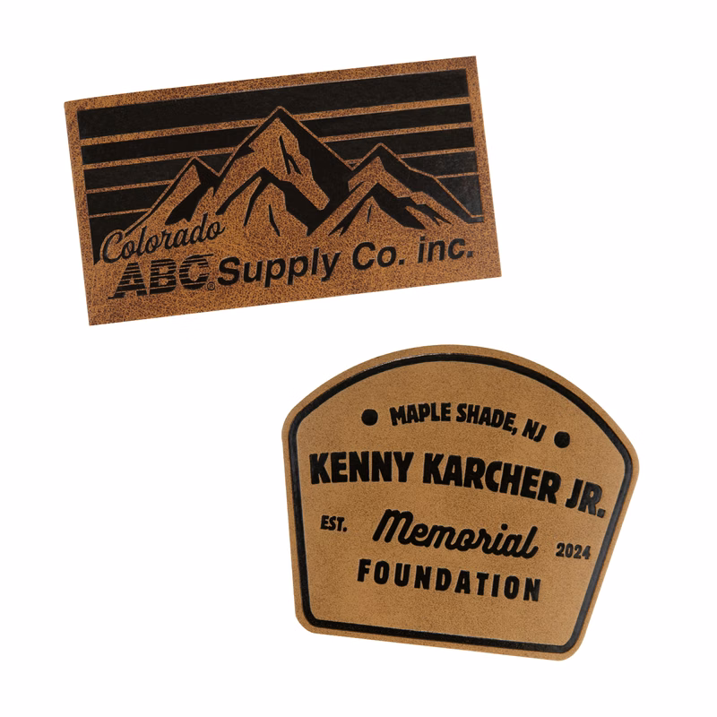 4" Faux Leather Patch