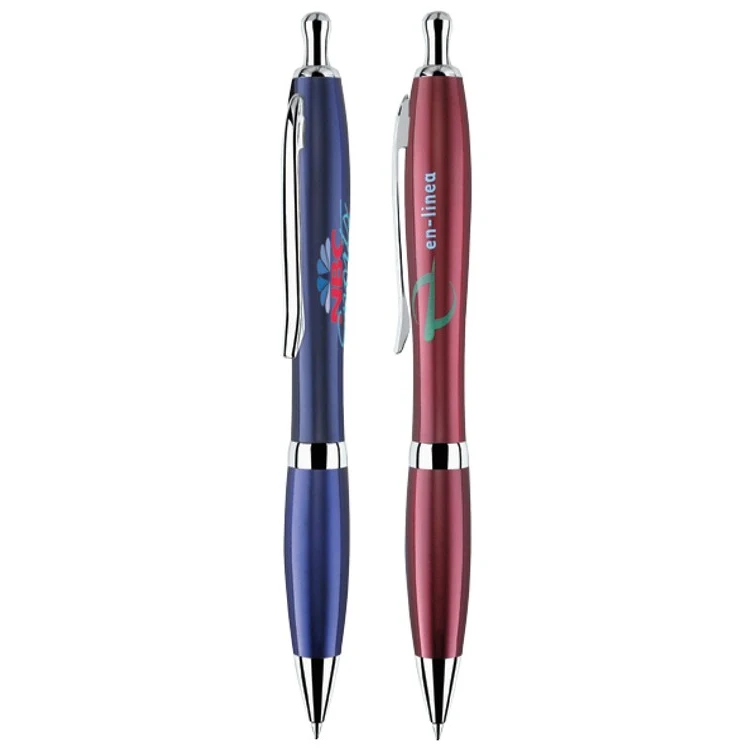Sharp II Click Brass Ballpoint Pen 1