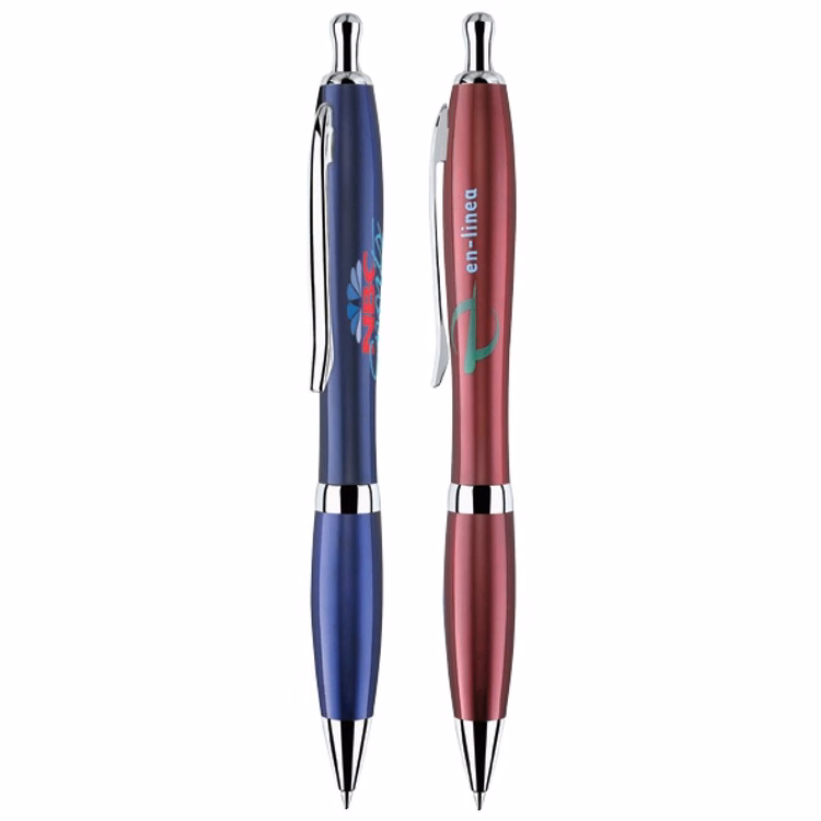 Sharp II Click Brass Ballpoint Pen