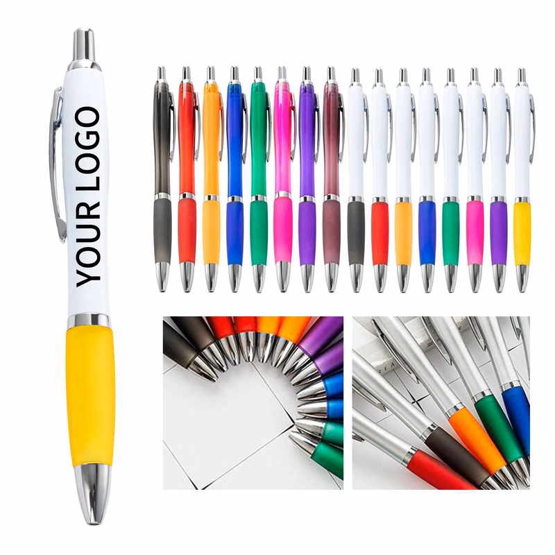 ABS Rubber Grip Pen with Smooth Writing Black Ink