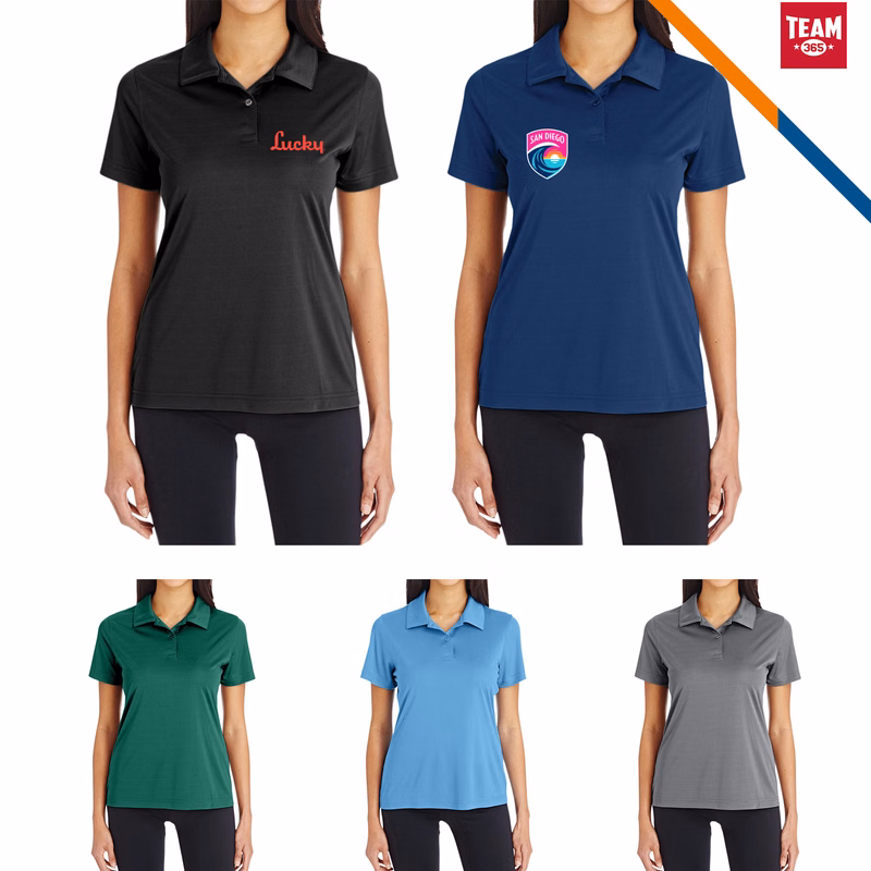 Team 365® Ladies Polyester Polo Shirt