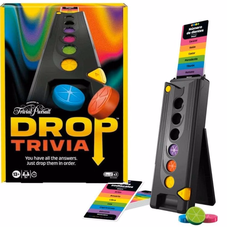 Hasbro Drop Trivia Trivial Pursuit Game 7"