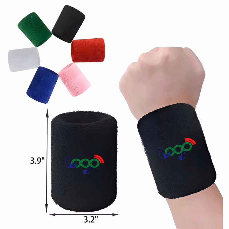 MOQ 50 PCS Absorbent Cotton Sports Wristband