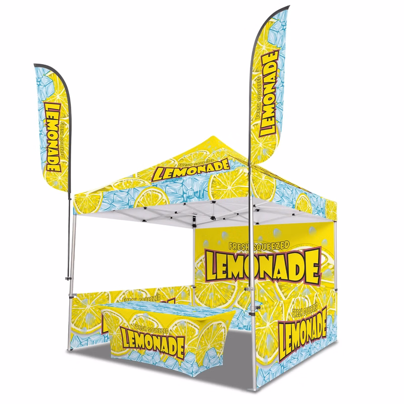 10ft x 10ft Custom Canopy Tent - Experience Gold Package
