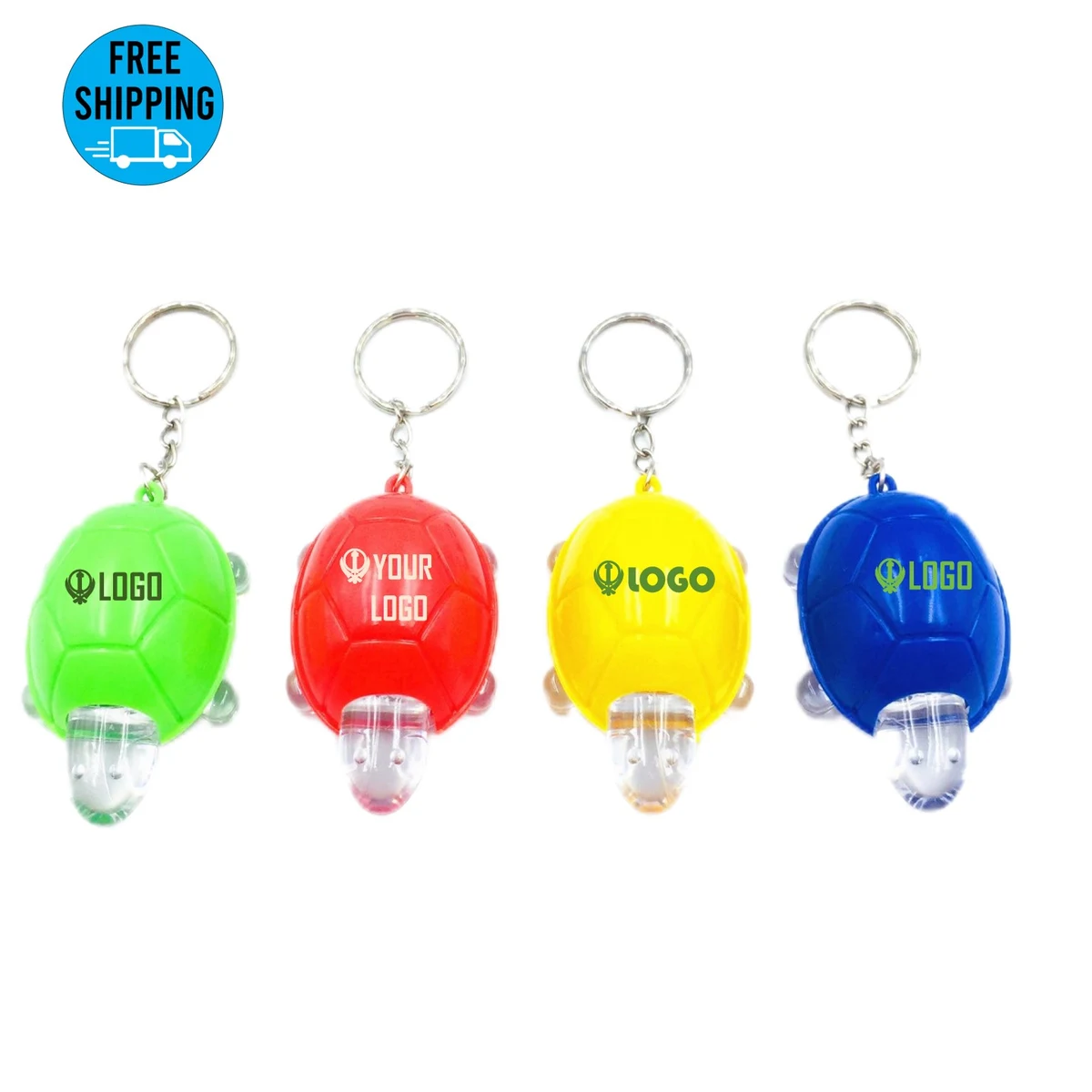 LED turtle shaped flashlight keychain 1
