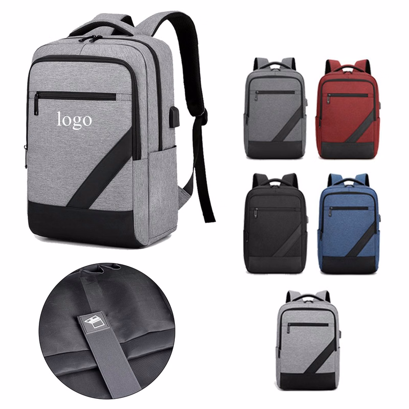 Functional Color Block Casual Travel Backpack