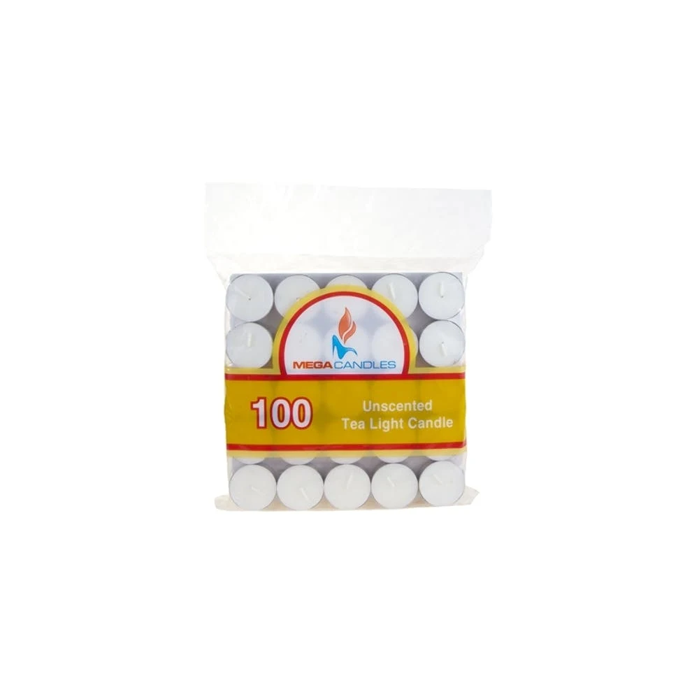 Tealight Candles - White Unscented 100 Pack 1