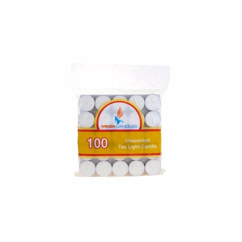Tealight Candles - White Unscented 100 Pack