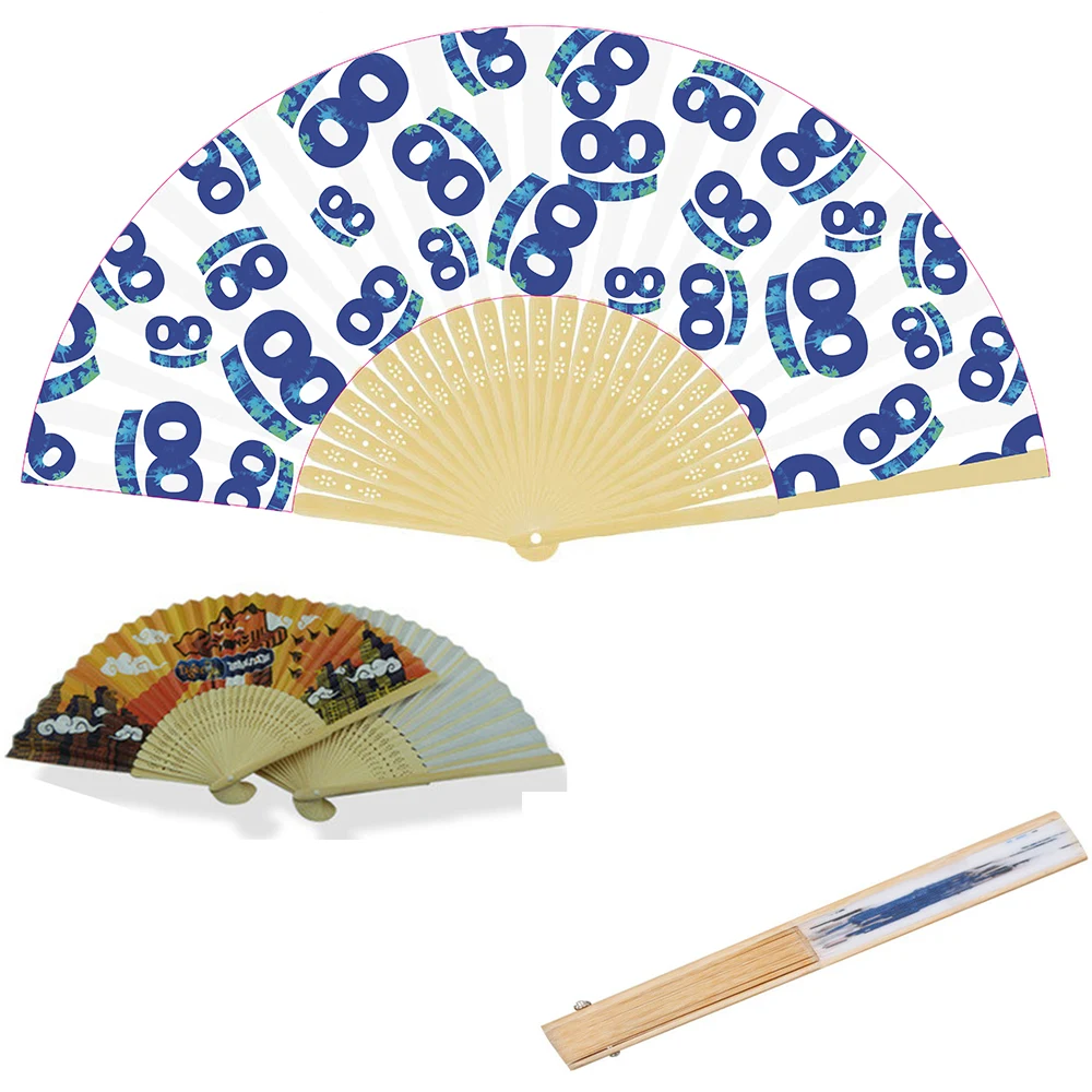 Full Color Paper Foldable Hand Fan 1