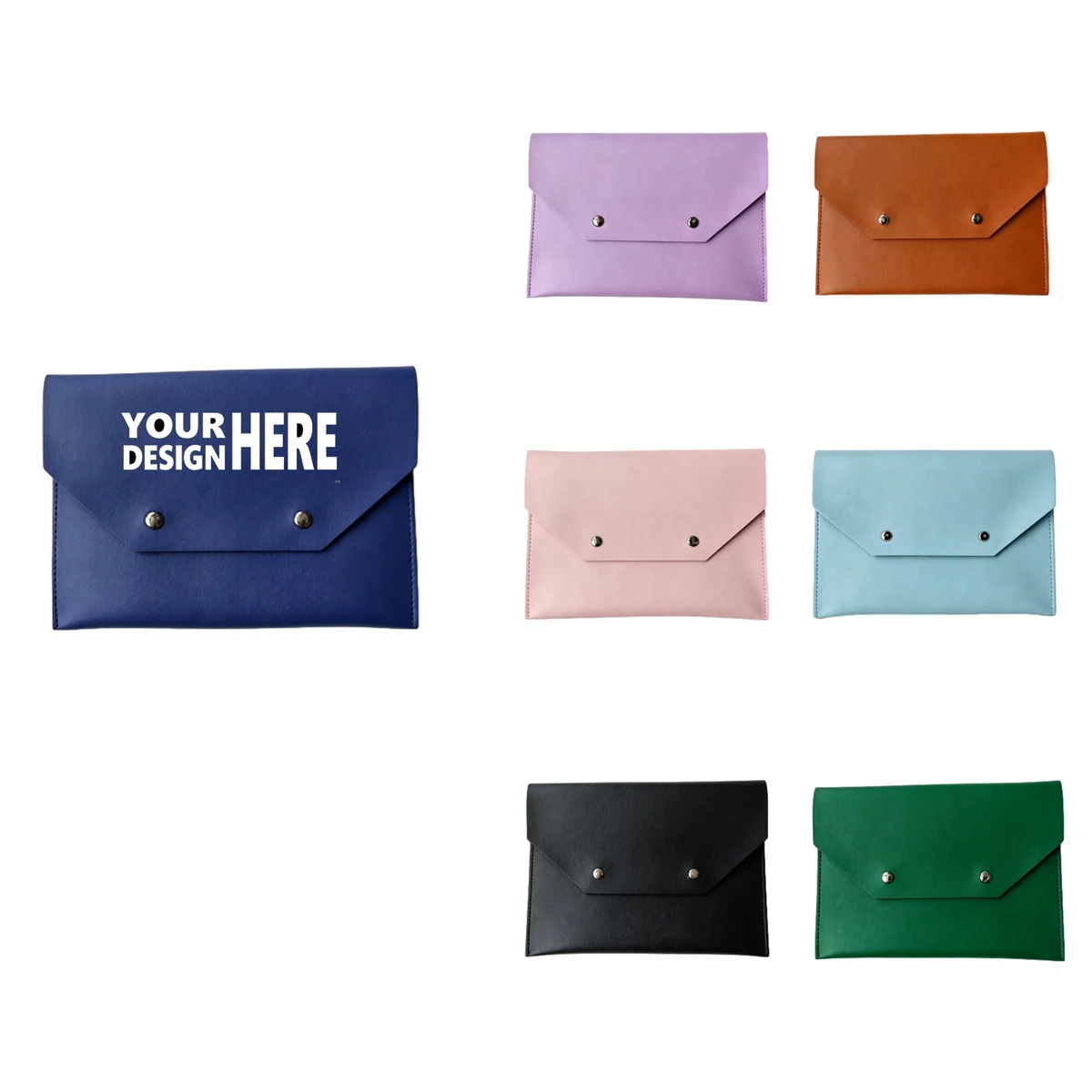 Custom Magnetic Leather Mahjong Accessory Bag 1