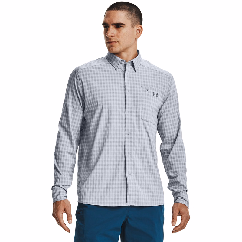 Men's UA Drift Tide 2.0 Plaid Long Sleeve 