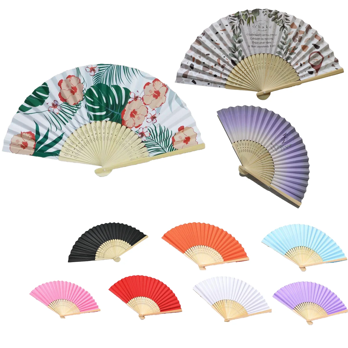 DIY Candy Colored Folding Fan 1