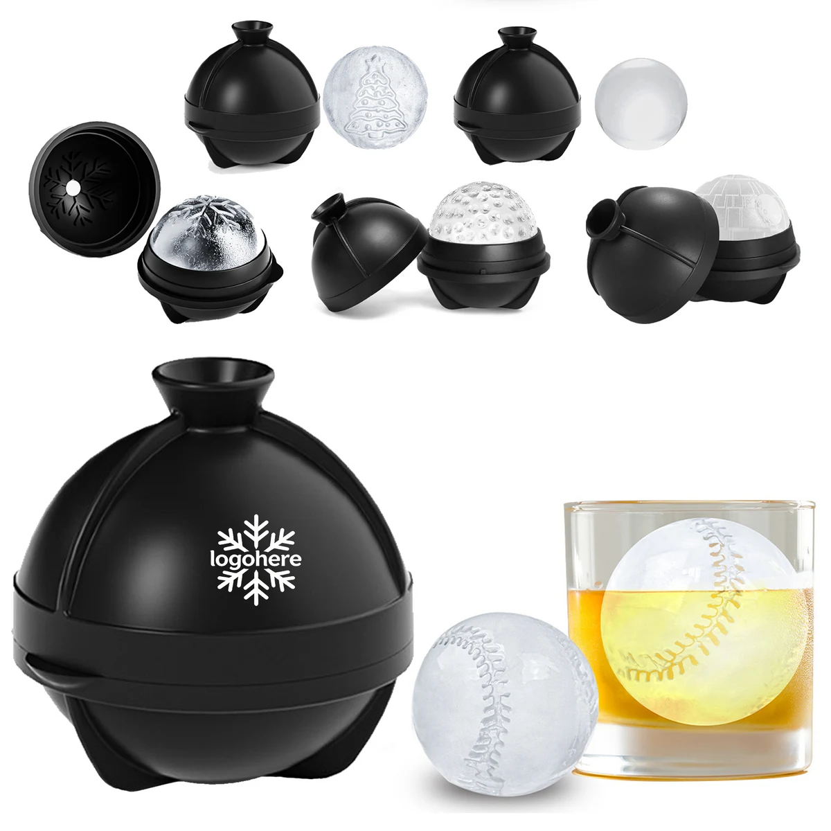 MOQ 50 Food Grade Silicone Sphere Maker for Bar 1