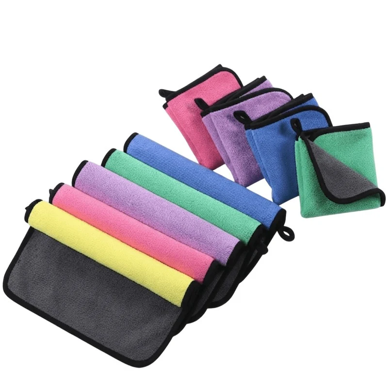 Double-Sided Coral Fleece Car Drying Towel(11.81" × 15.75") 1