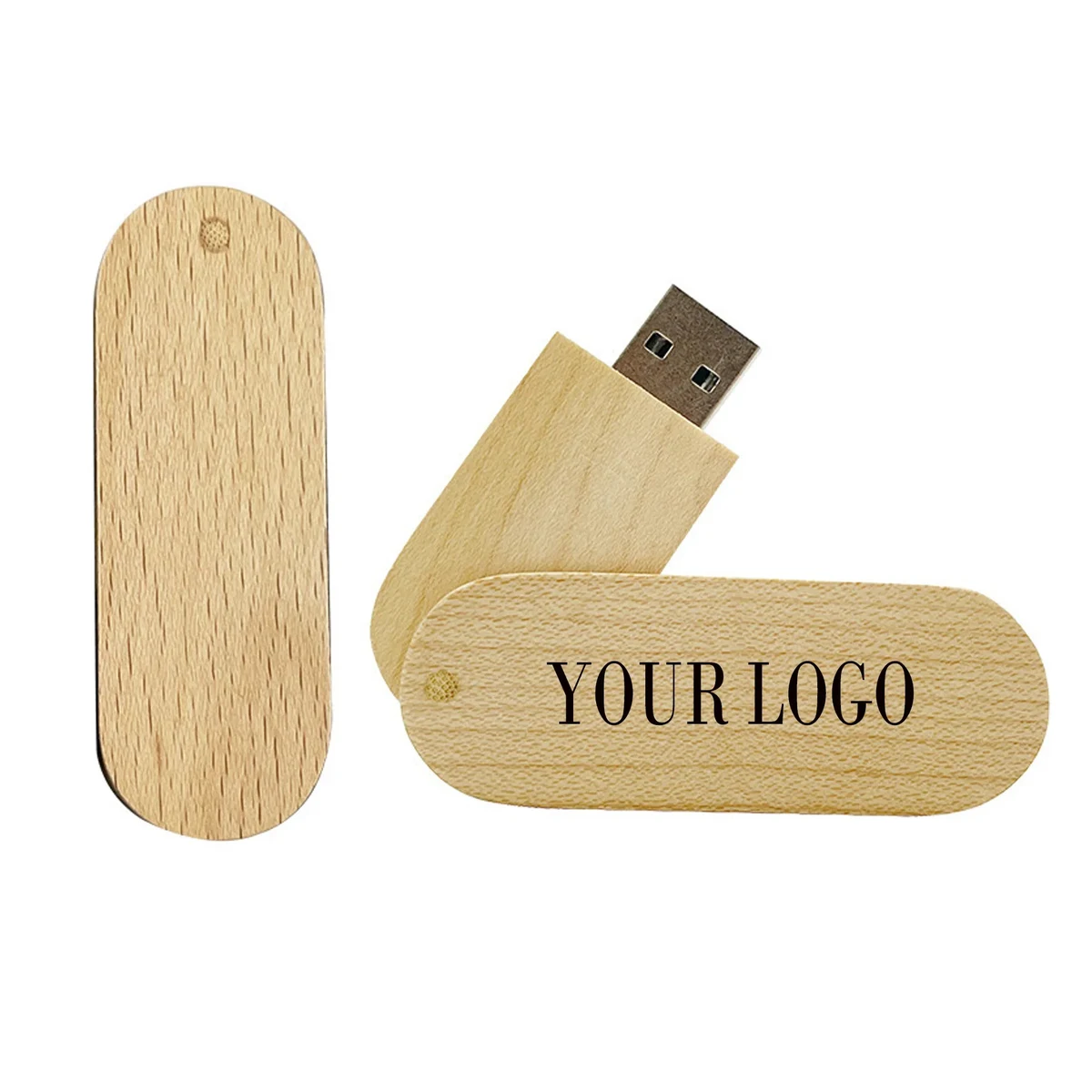 64GB Portable Wooden USB Flash Disk 1