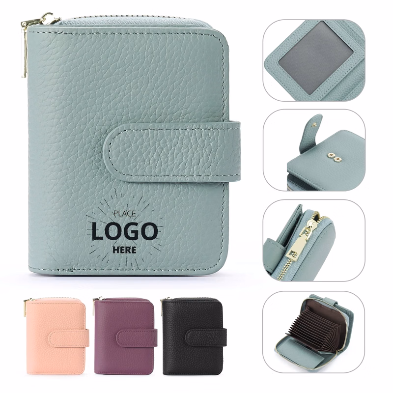 Fashionable Short Leather Women's Wallets