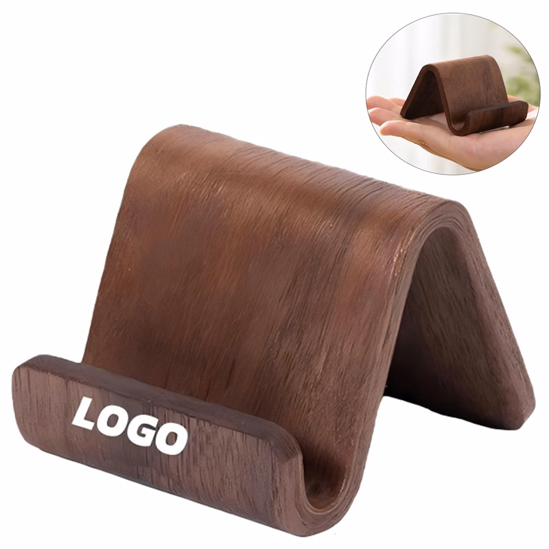 Wood Desktop Cell Phone Cradle