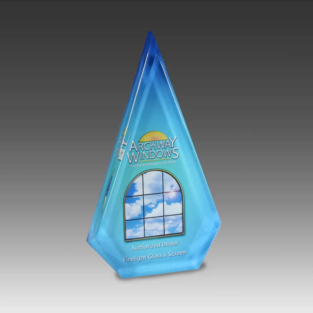 6" AcryliPrint HD Triangle Award 1