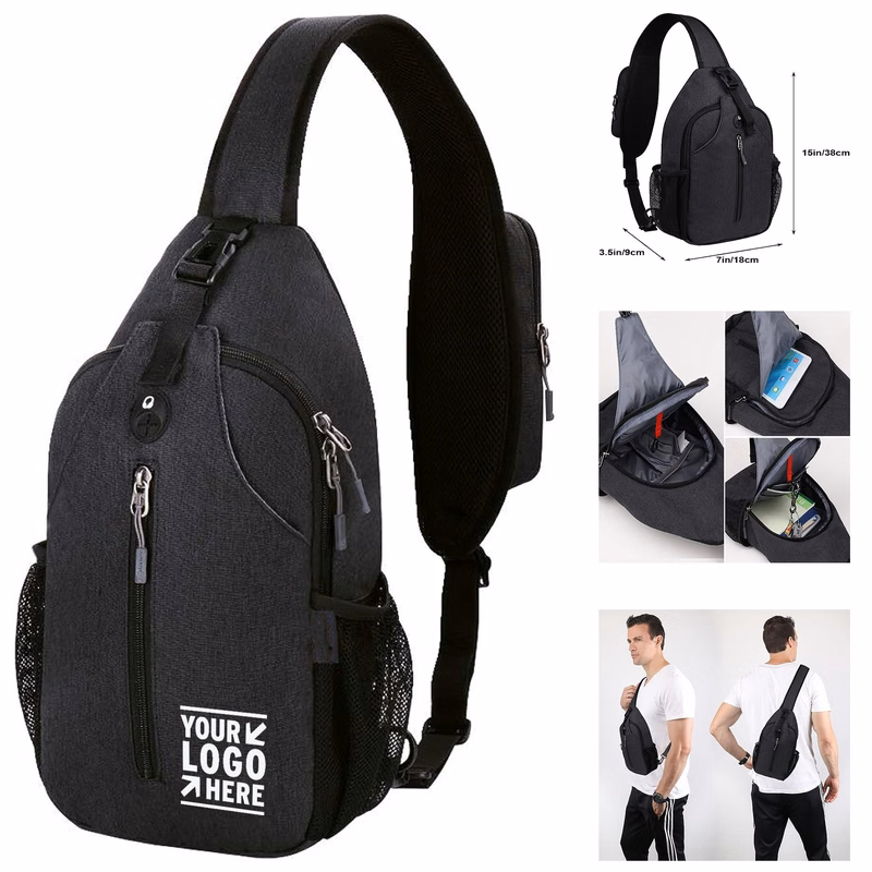 Crossbody Sling Backpack Travel Hiking Chest Bag Daypack