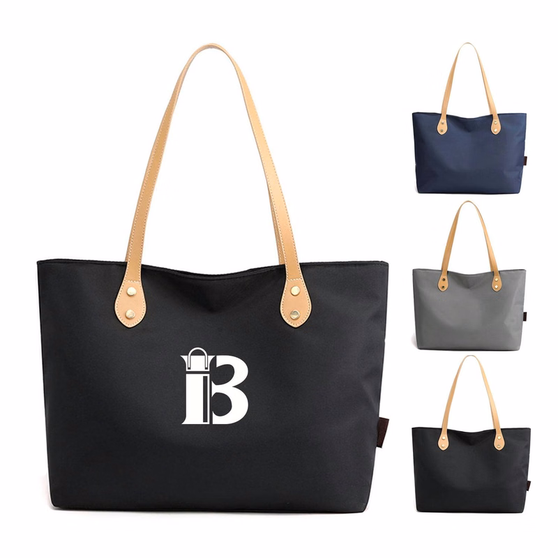 Nylon Tote Bag W/ Zip
