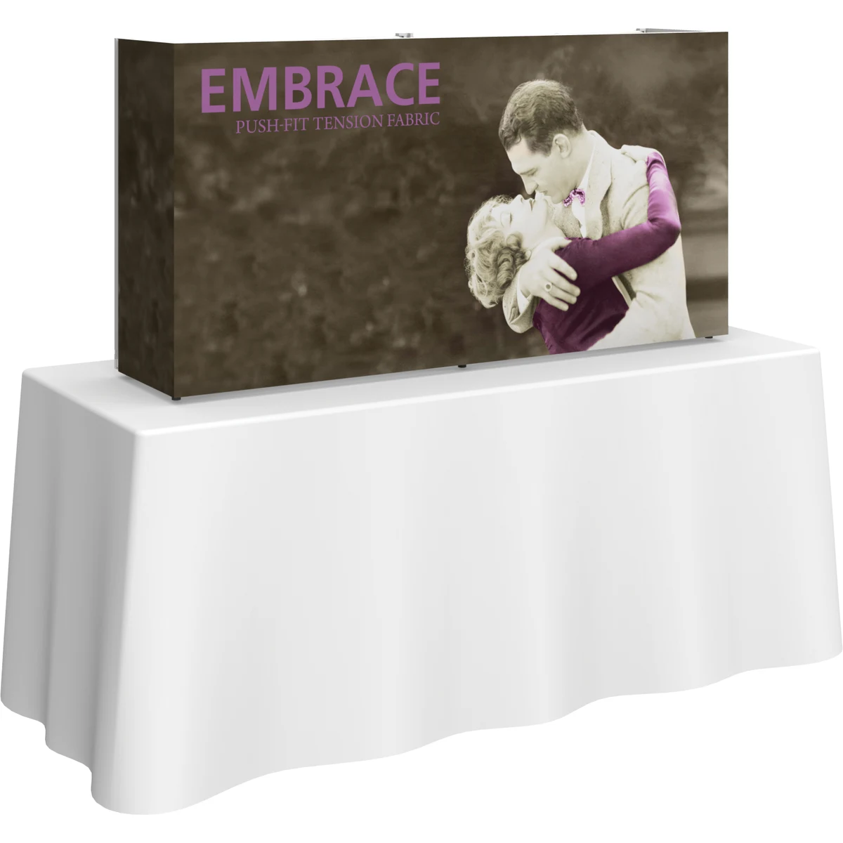 Embrace 5ft Push-Fit Tabletop Display & Full Fitted Graphic 1