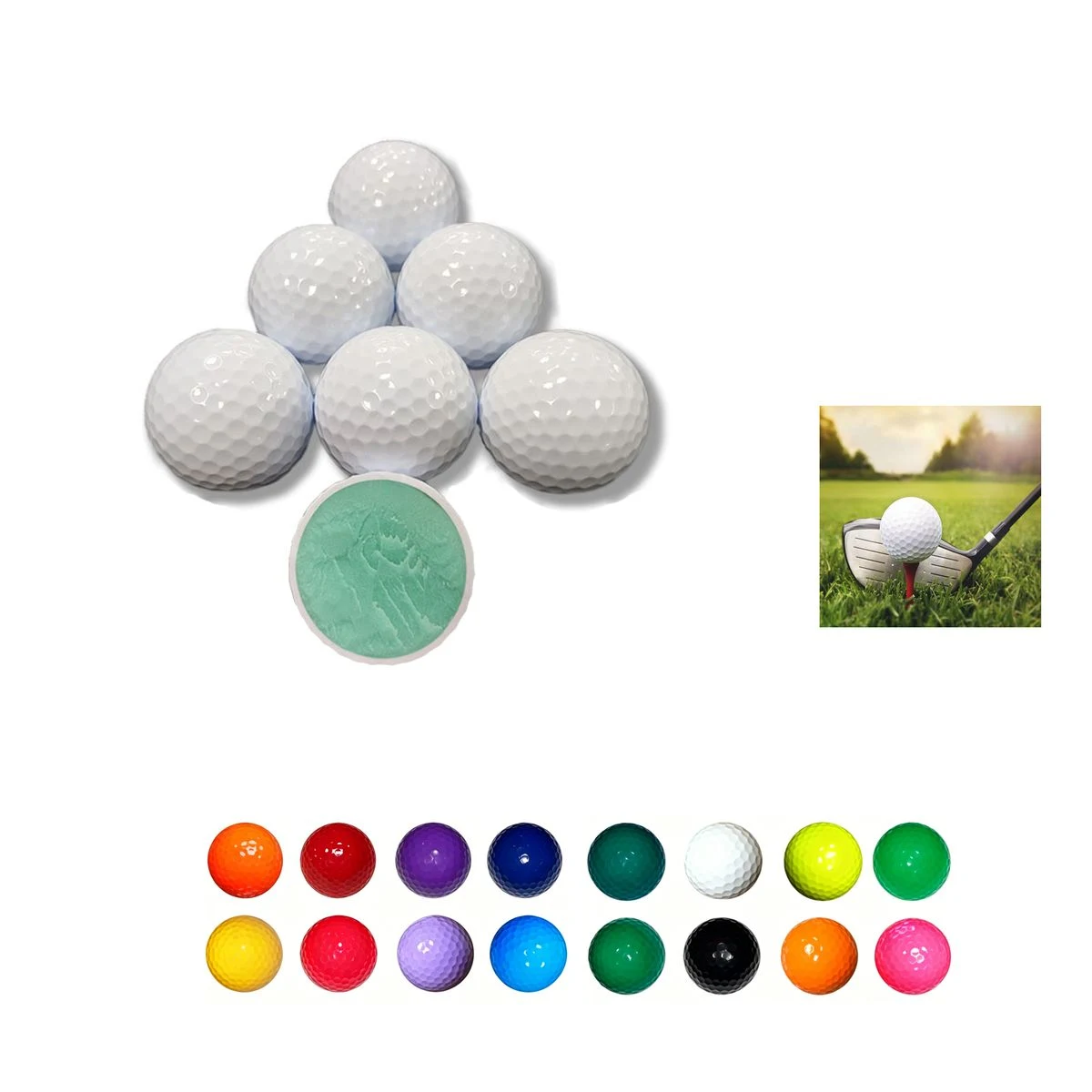 Two-layer Practice Golf Ball 1
