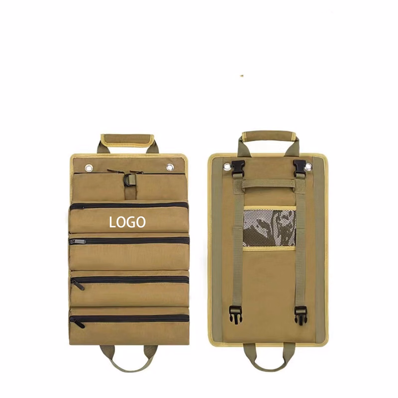Compact Roll-Up Tool Organizer for Car and Electrician Use