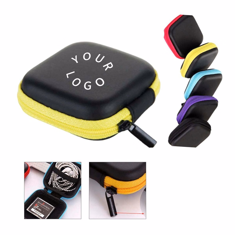 Square EVA Case for Earphones and Chargers