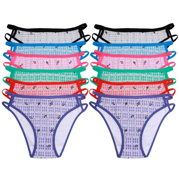 Classic Cotton High-Cut Panties Assorted Colors 1