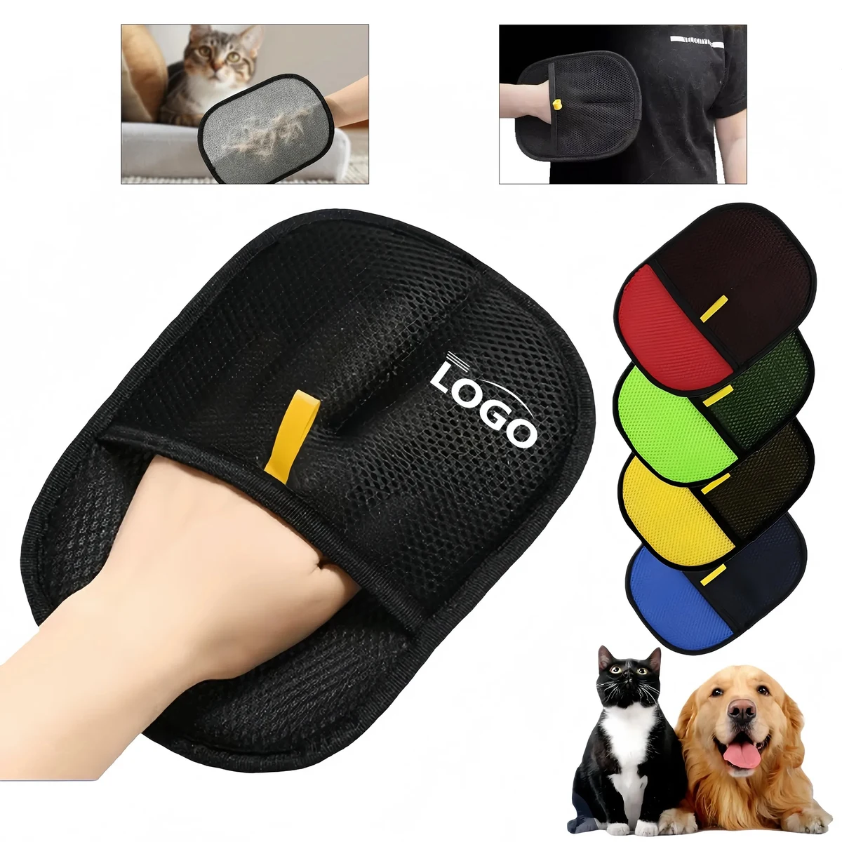 Electrostatic Pet Grooming Glove For Hair Removal 1