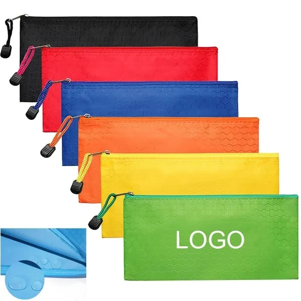 A6 Waterproof Zipper Pencil Pouch 1