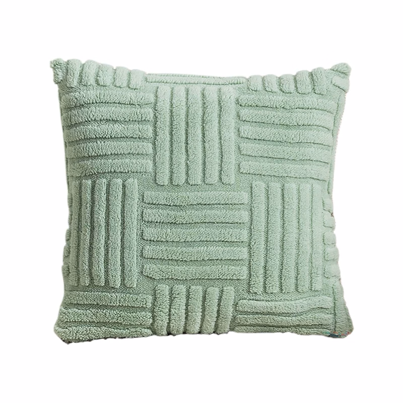 Striped Flannel Square Throw Pillow