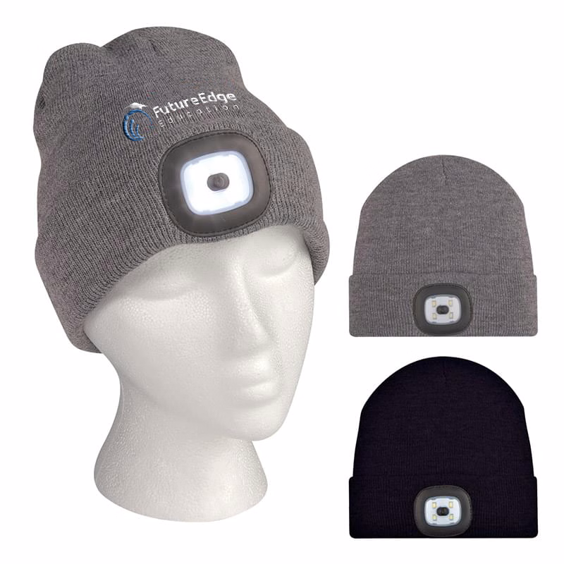 Beret with Attached LED Light