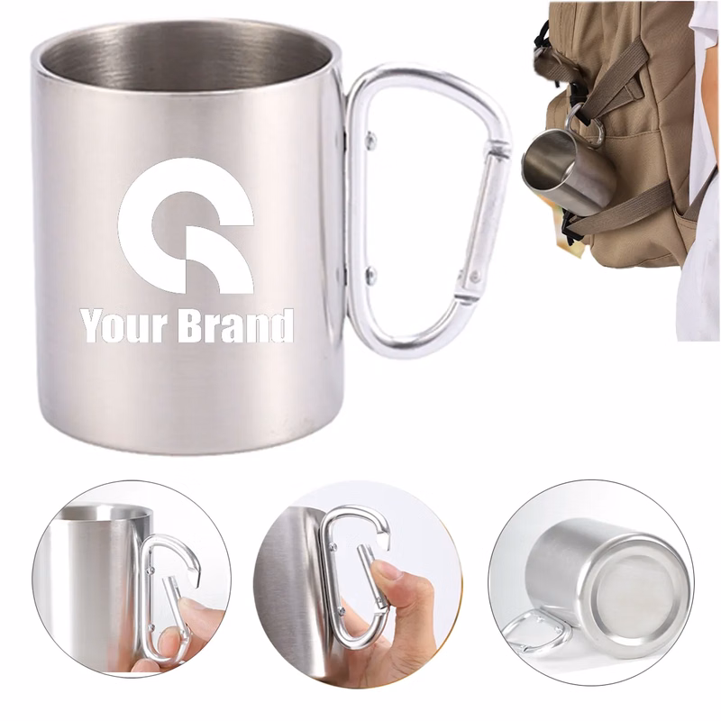 Carabiner Stainless Steel Travel Mug