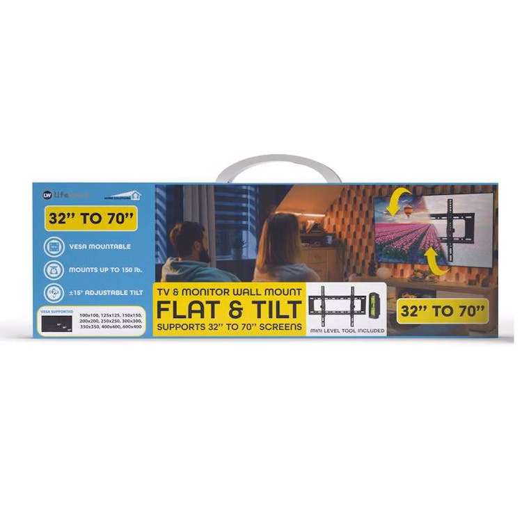 TV & Monitor Wall Mounts - Up to 70"