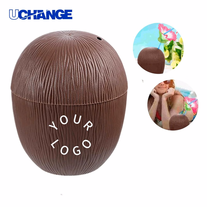 Tropical Coconut Cup with Twist-On Lid