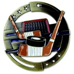 Hockey M3XL Die Cast Medal - 2-3/4" 1