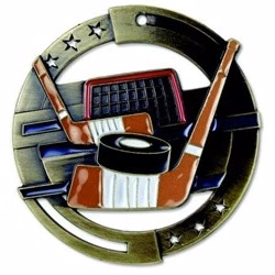 Hockey M3XL Die Cast Medal - 2-3/4"