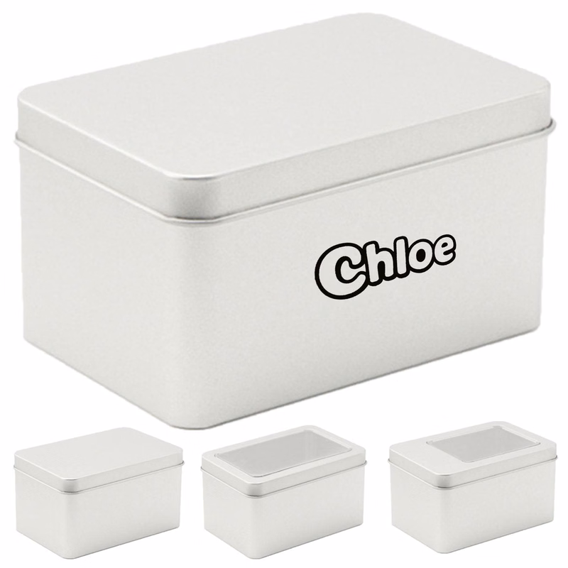 Matte Tinplate Rectangular Portable Storage Box